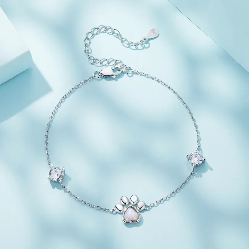 (bild till) Pandora-stil Opal Tassavtrycksarmband - SCB256 - View 2