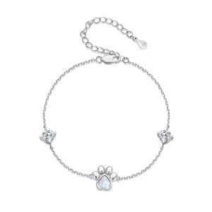 (bild till) Pandora-stil Opal Tassavtrycksarmband - SCB256