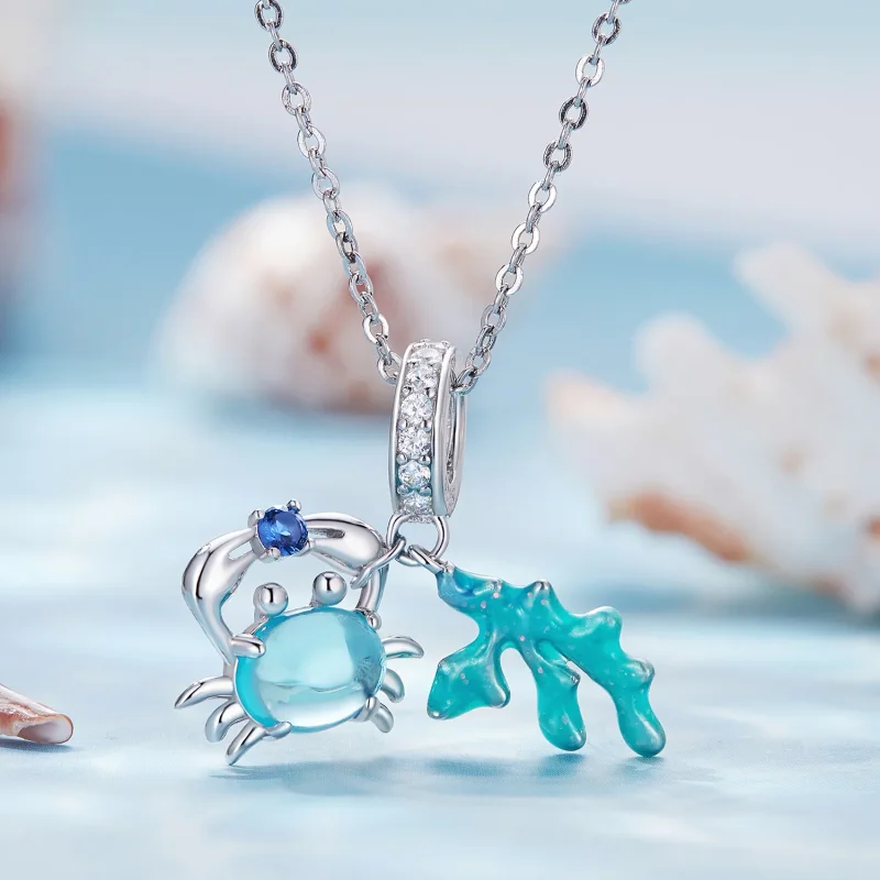 (bild till) Pandora-stil Krabba Tång Hänge Charm - SCC2505 - View 2