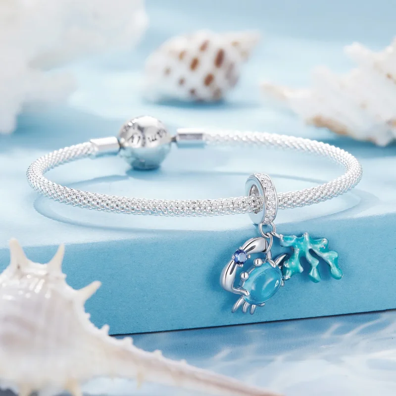 (bild till) Pandora-stil Krabba Tång Hänge Charm - SCC2505 - View 3