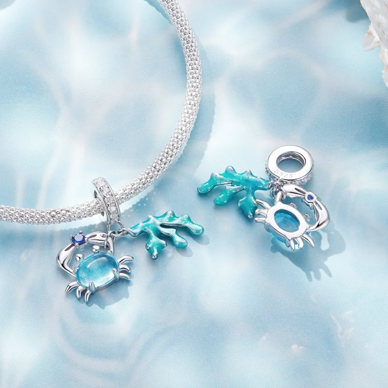 (bild till) Pandora-stil Krabba Tång Hänge Charm - SCC2505 - View 4