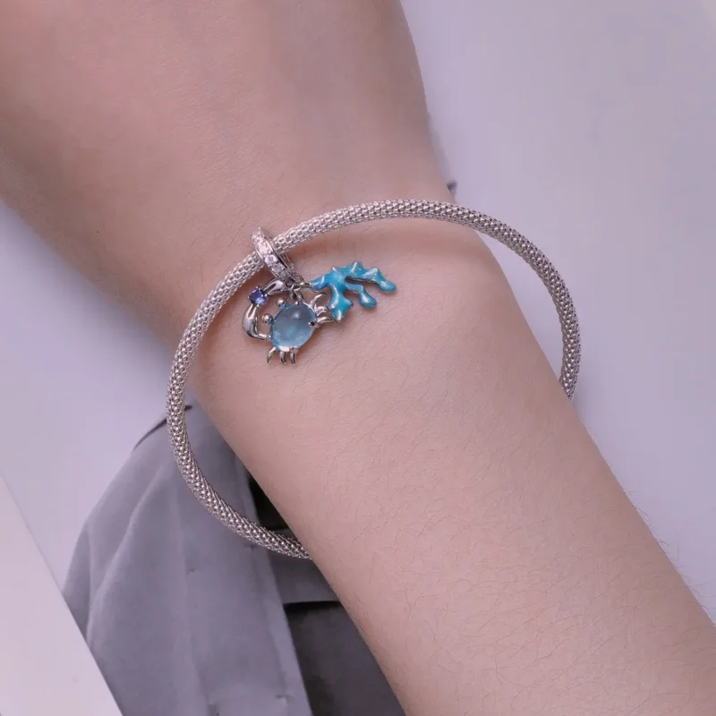 (bild till) Pandora-stil Krabba Tång Hänge Charm - SCC2505 - View 5