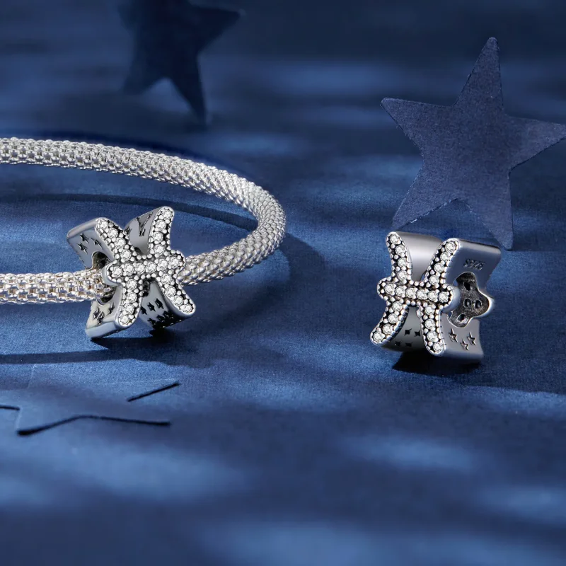 (bild till) Pandora Style Fiskarna Lyckostjärntecken Charm - SCC2516-11 - View 4