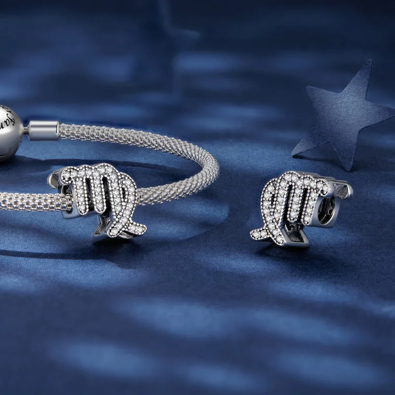 (bild till) Pandora Style Virgo Lyckostjärntecken Charm - SCC2516-6 - View 4