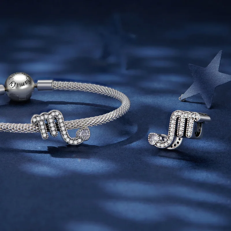 (bild till) Pandora-stil Skorpionens Lyckostjärntecken Charm - SCC2516-8 - View 4
