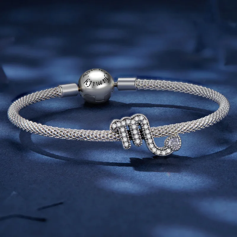 (bild till) Pandora-stil Skorpionens Lyckostjärntecken Charm - SCC2516-8 - View 5