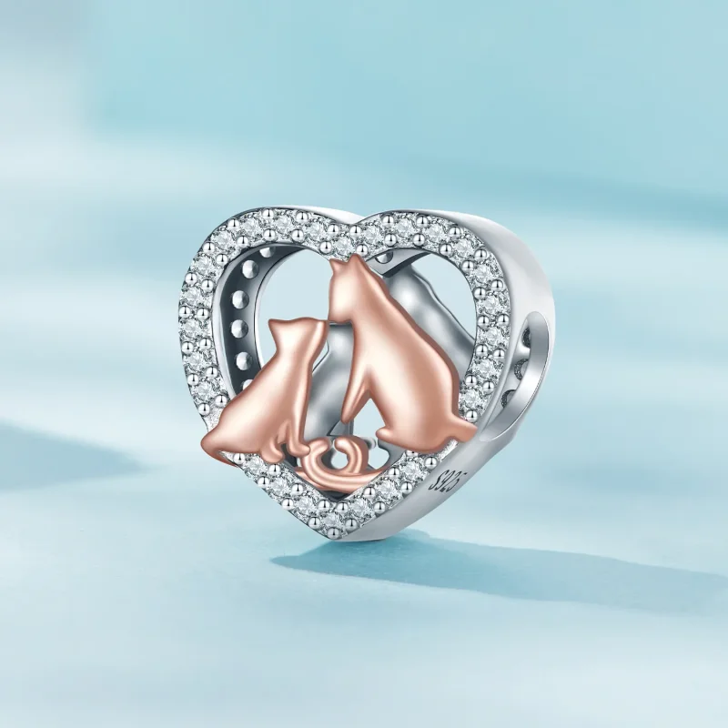 (bild till) Pandora Style Kyss Katt Charm - SCC2517 - View 2