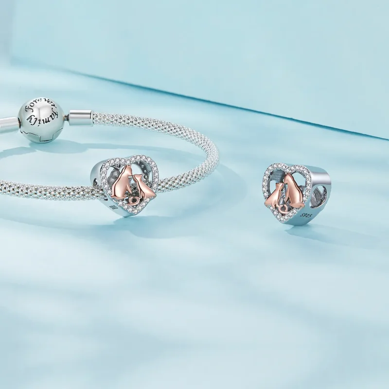(bild till) Pandora Style Kyss Katt Charm - SCC2517 - View 4