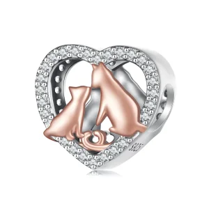 (bild till) Pandora Style Kyss Katt Charm - SCC2517