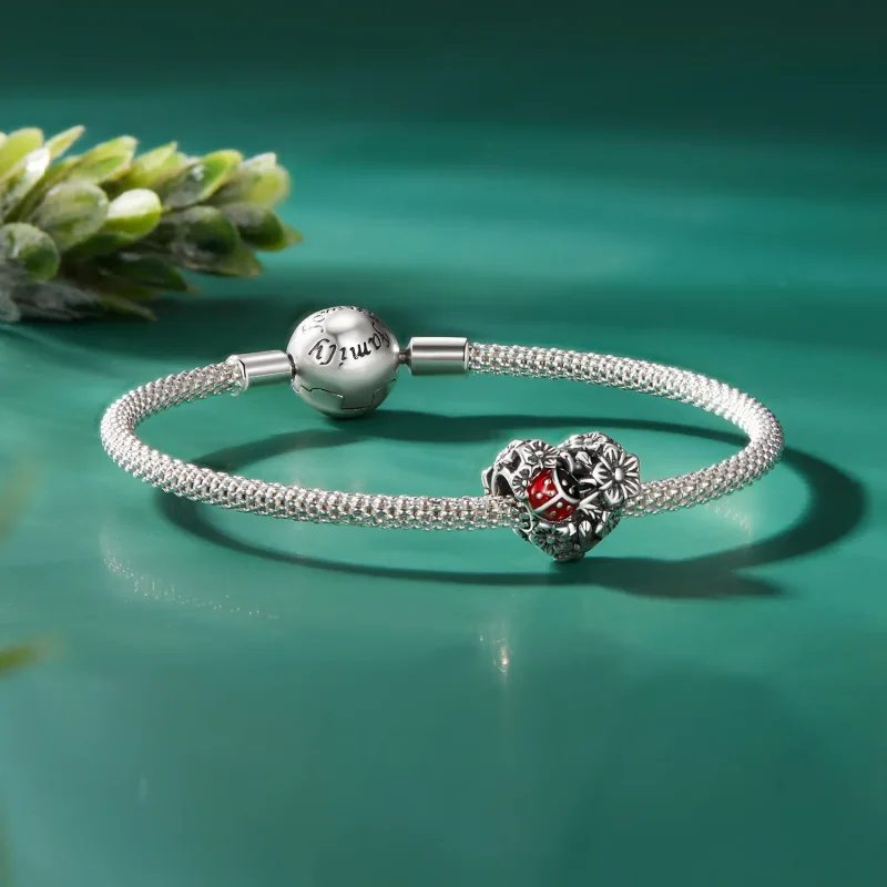 (bild till) Pandora-stil Lucky Ladybug Charm - SCC2524 - View 5