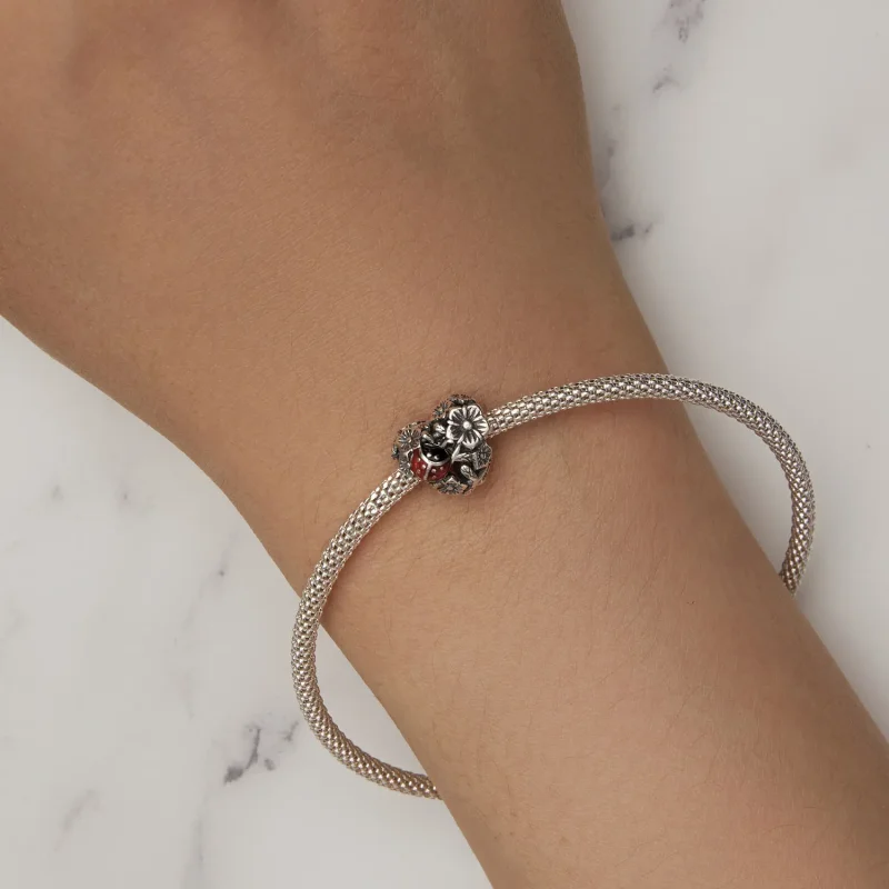 (bild till) Pandora-stil Lucky Ladybug Charm - SCC2524 - View 7