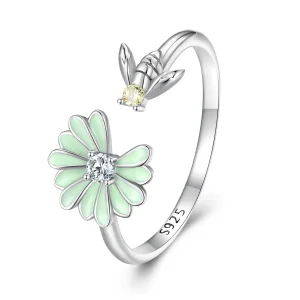 (bild till) Pandora-stil Daisy Bee Öppen Ring - SCR929