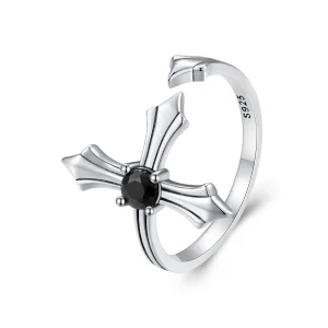 (bild till) Pandora-stil Öppen Ring med Kors - SCR939