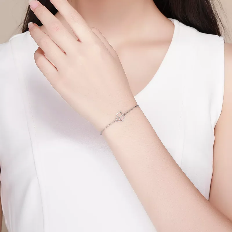 (bild till) Pandora Stil Armband Bedårande Katt - Scb102 - View 5