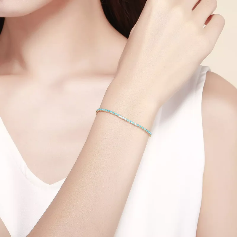 (bild till) Pandora Stil Armband Blå Himmel - Scb118 - View 5