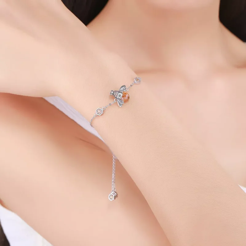 (bild till) Pandora Stil Armband Dansande Bi - Scb043 - View 2