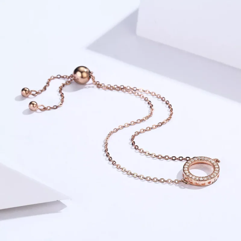 (bild till) Pandora Stil Armband Öde 14 Karat Roséguld - Scb030-C - View 4