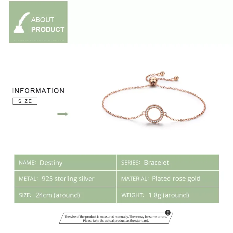 (bild till) Pandora Stil Armband Öde 14 Karat Roséguld - Scb030-C - View 5