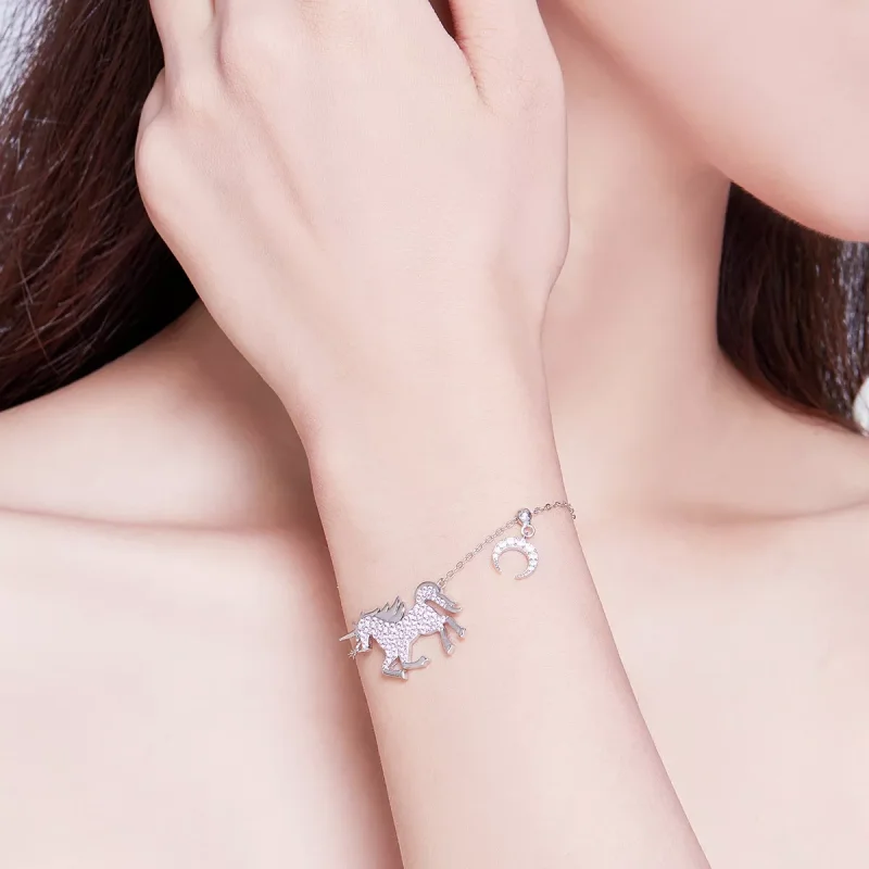 (bild till) Pandora Stil Armband Enhörning - Scb155 - View 6