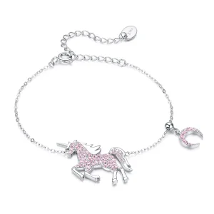 (bild till) Pandora Stil Armband Enhörning - Scb155