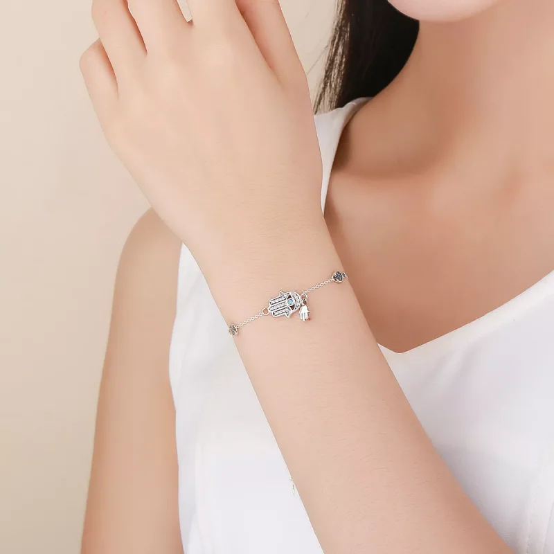 (bild till) Pandora Stil Armband Fatimas Hand - Scb079 - View 2