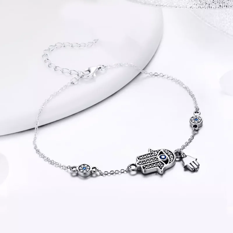 (bild till) Pandora Stil Armband Fatimas Hand - Scb079 - View 3