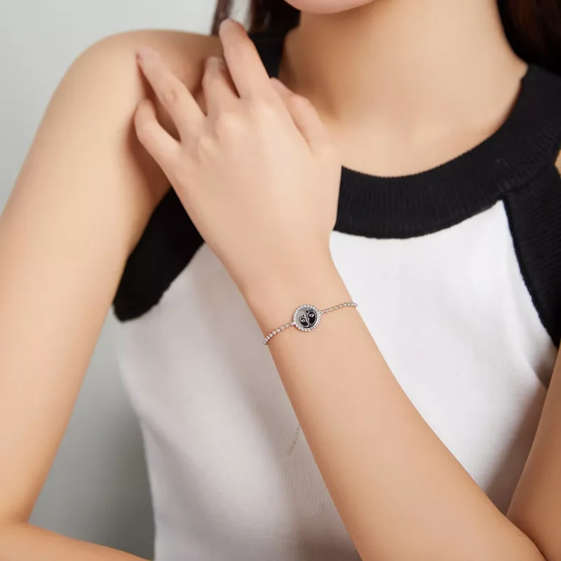 (bild till) Pandora Stil Armband Fotavtryck - Scb209 - View 6