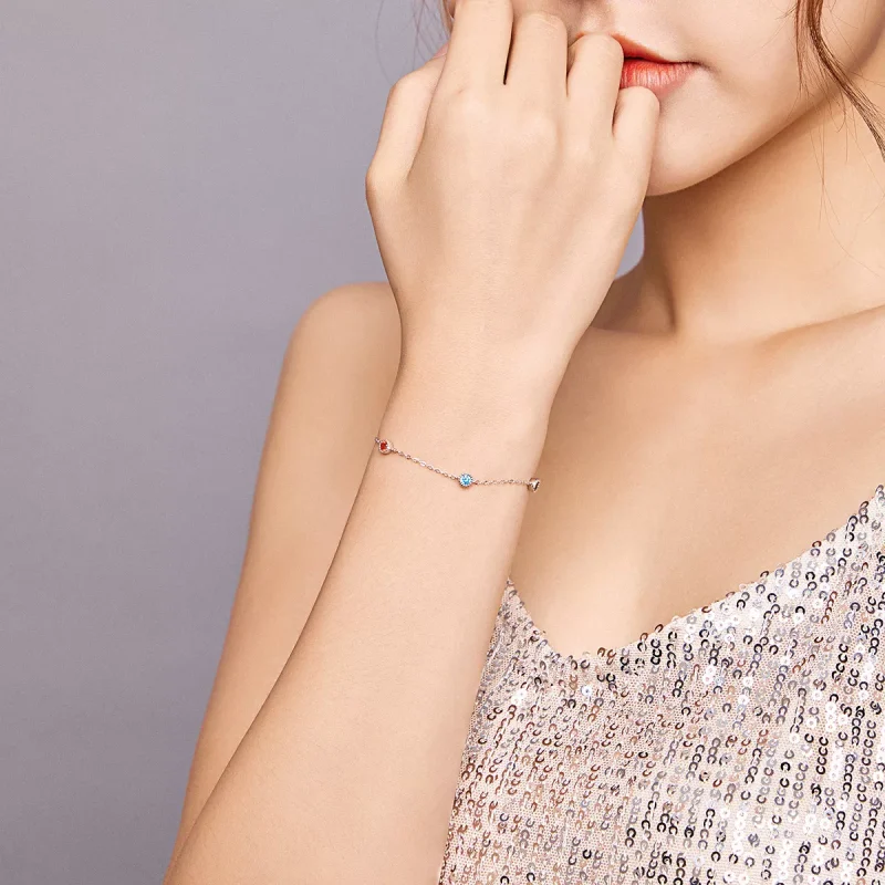 (bild till) Pandora Stil Armband Färgad Sommar - Scb184 - View 5