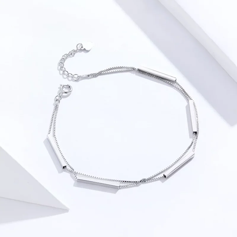 (bild till) Pandora Stil Armband Geometri - Scb170 - View 3