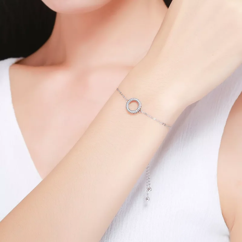 (bild till) Pandora Stil Armband Halo - Scb030 - View 2