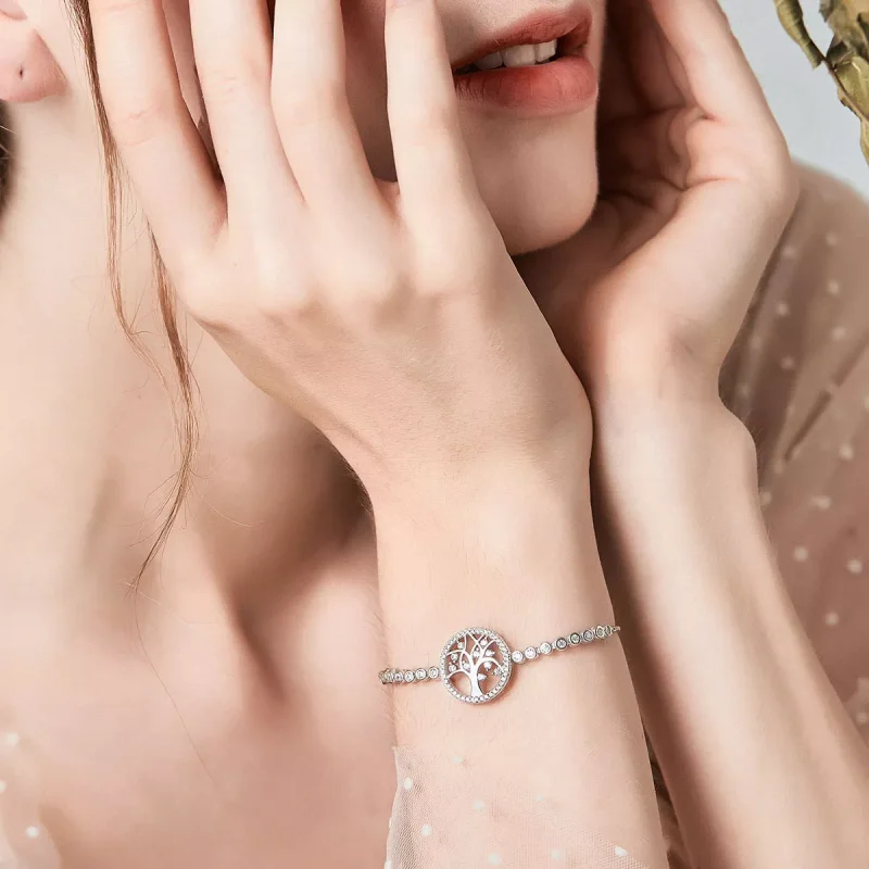 (bild till) Pandora Stil Armband Livets Ljusa Träd - Scb035 - View 2
