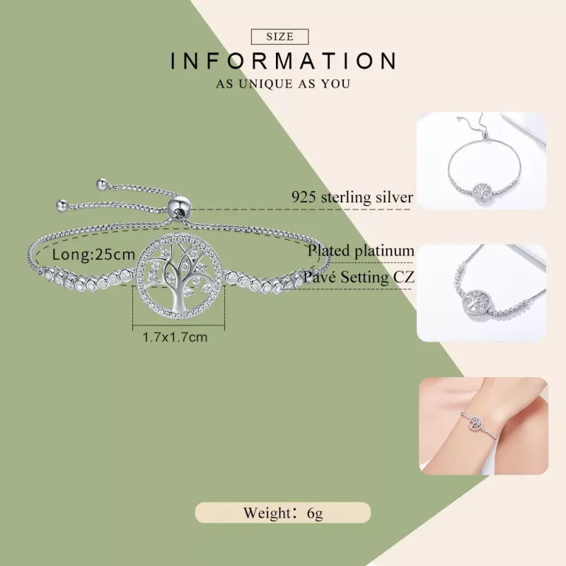 (bild till) Pandora Stil Armband Livets Ljusa Träd - Scb035 - View 3