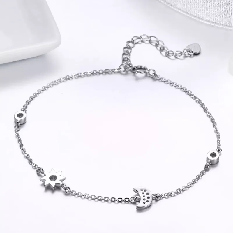 (bild till) Pandora Stil Armband Moon Sun And Stars - Scb081 - View 3