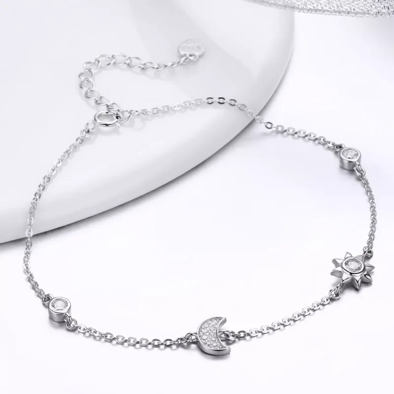 (bild till) Pandora Stil Armband Moon Sun And Stars - Scb081 - View 5