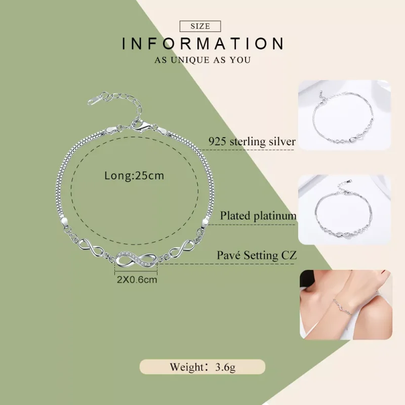 (bild till) Pandora Stil Armband Oändlig Elegans - Scb037 - View 3