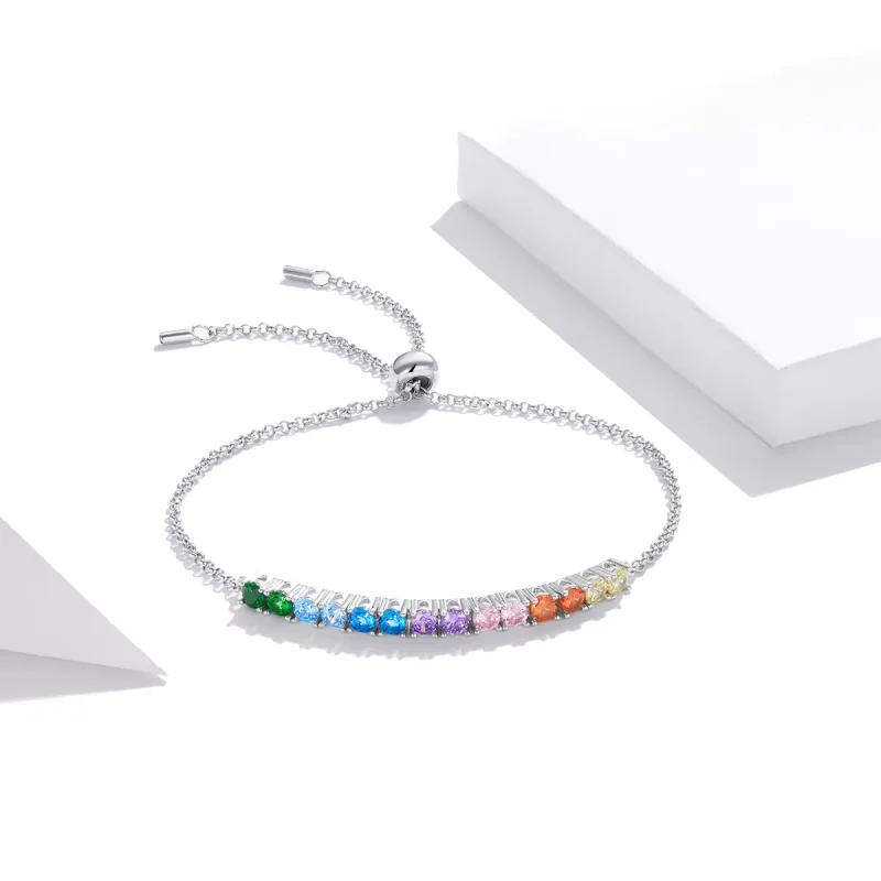 (bild till) Pandora Stil Armband Rainbow Bridge - Scb213 - View 4