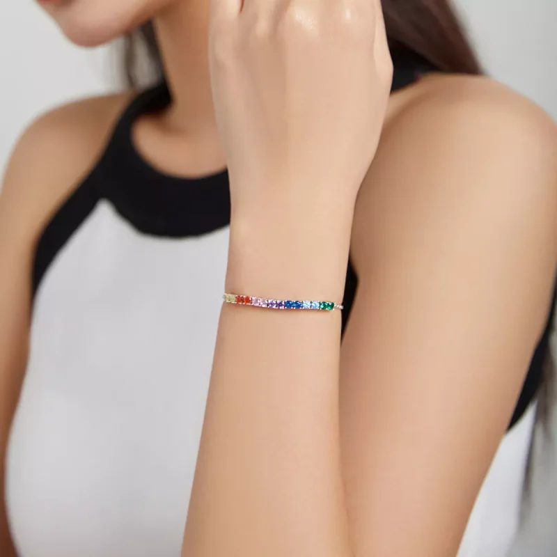 (bild till) Pandora Stil Armband Rainbow Bridge - Scb213 - View 5