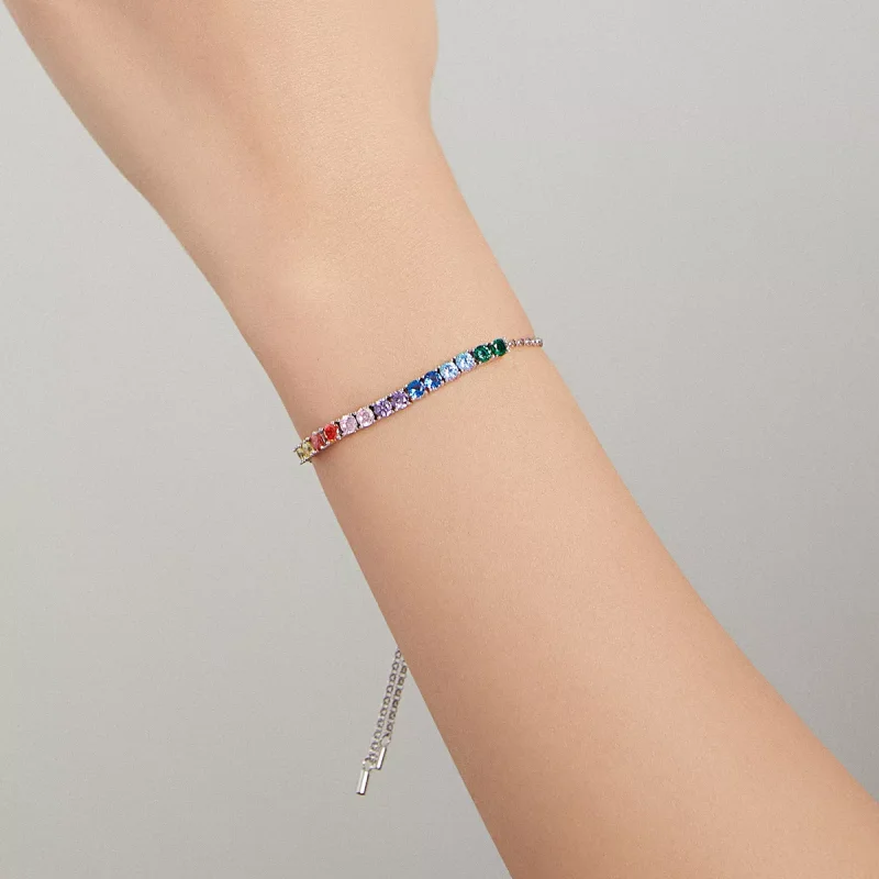 (bild till) Pandora Stil Armband Rainbow Bridge - Scb213 - View 7