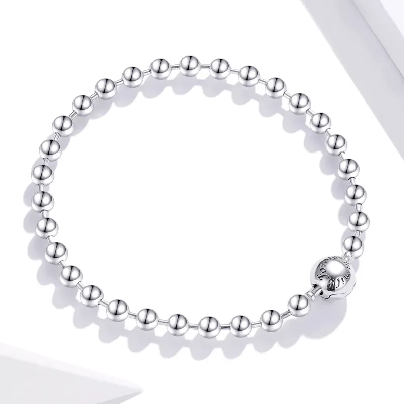 (bild till) Pandora Stil Armband Silverpärlor - Scb208 - View 3