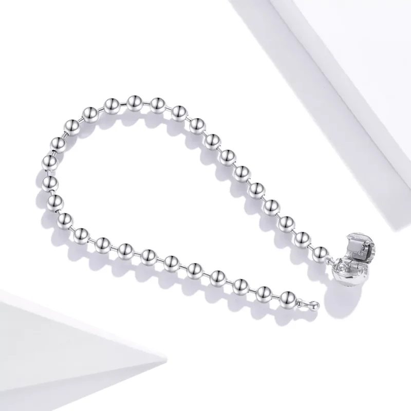 (bild till) Pandora Stil Armband Silverpärlor - Scb208 - View 4