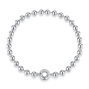 (bild till) Pandora Stil Armband Silverpärlor - Scb208