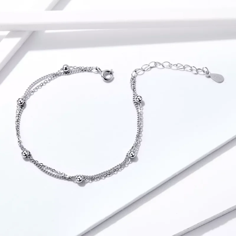 (bild till) Pandora Stil Armband Små Pärlor - Scb131 - View 3