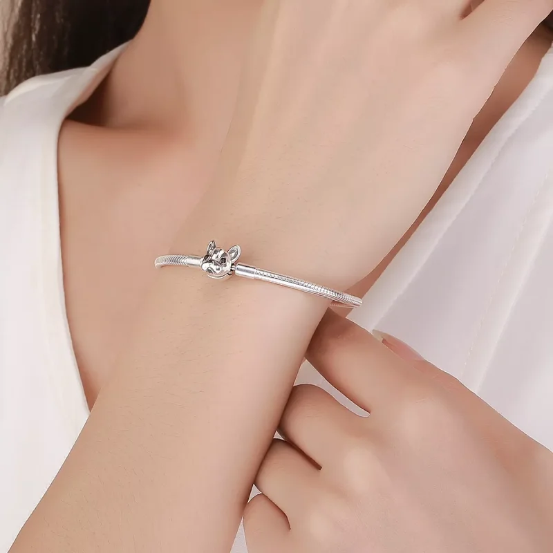 (bild till) Pandora Stil Armband Söt Bulldog - Scb075 - View 2