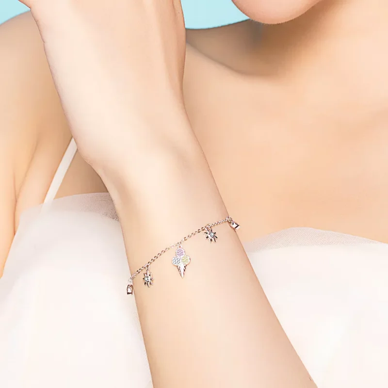 (bild till) Pandora Stil Armband Söt Glass - Scb139 - View 2