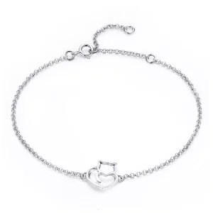 (bild till) Pandora Stil Armband Söt Katt 14 Karat Roséguld - Scb102-C