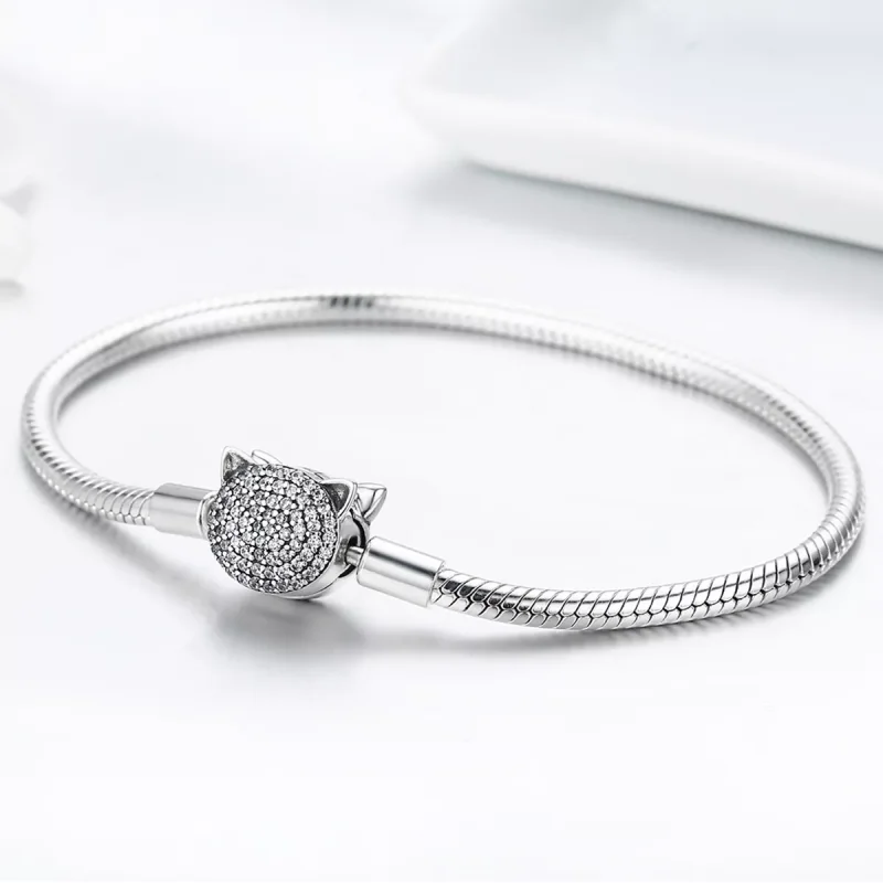 (bild till) Pandora Stil Armband Söt Katt - Scb053 - View 3