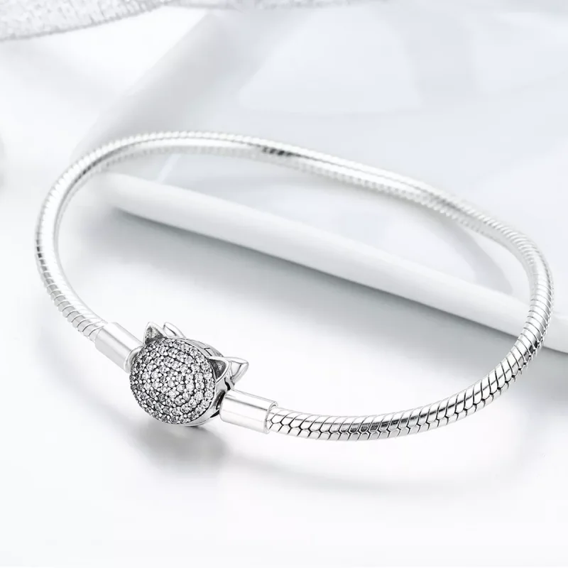 (bild till) Pandora Stil Armband Söt Katt - Scb053 - View 4
