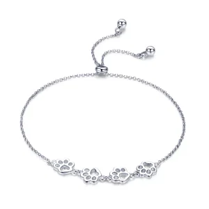 (bild till) Pandora Stil Armband Söt Pet Claw Marks - Scb096