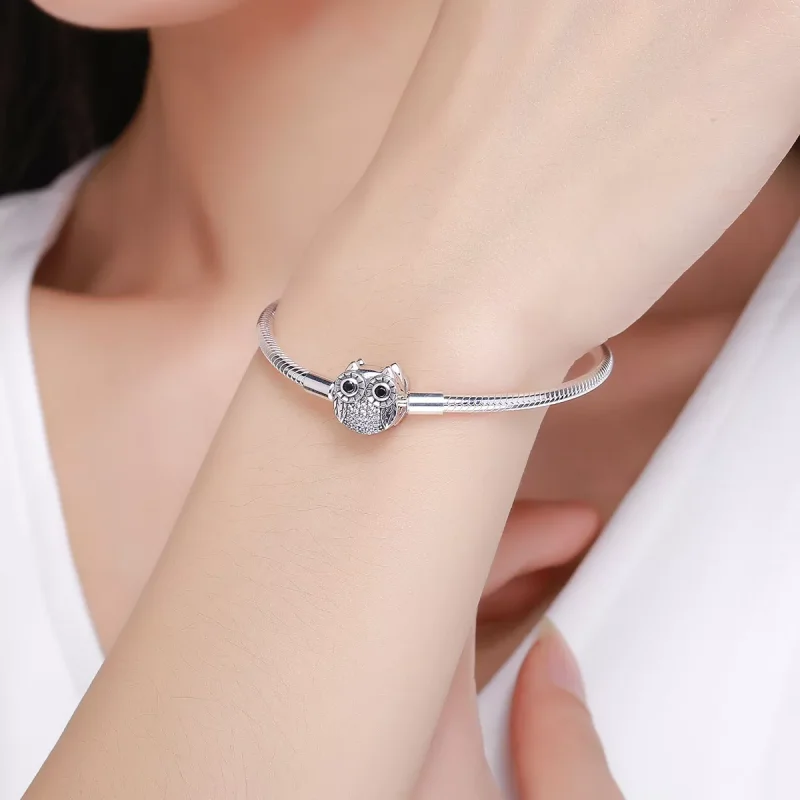(bild till) Pandora Stil Armband Söt Uggla - Scb067 - View 2