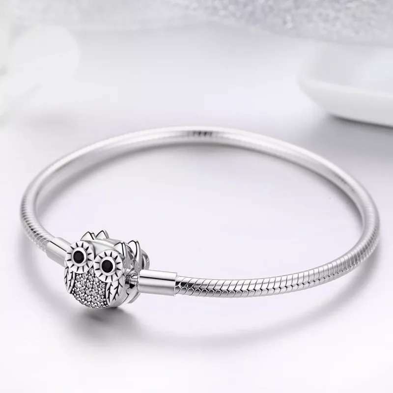 (bild till) Pandora Stil Armband Söt Uggla - Scb067 - View 4